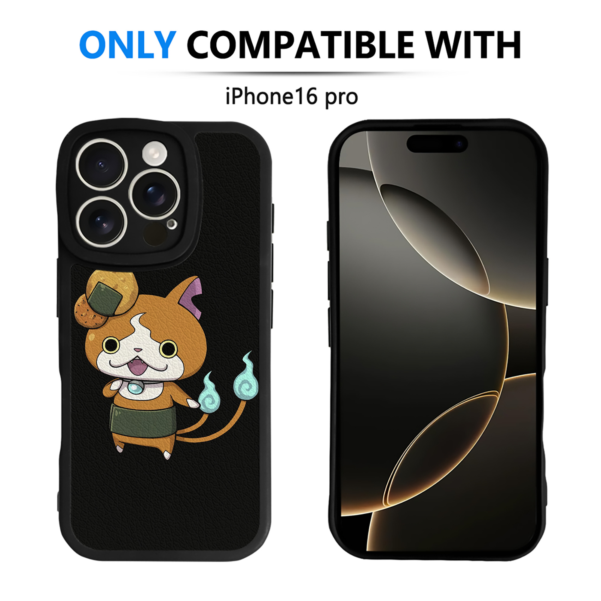 （画像用） 妖怪ウォッチ Yo-kai Watch 【iPhone 16シリーズ対応】シリコンスマホケース（レザー調） 材質：シリコン